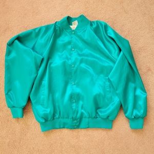 XL AUBURN Men's Sportswear Vintage Satin Bomber Jacket